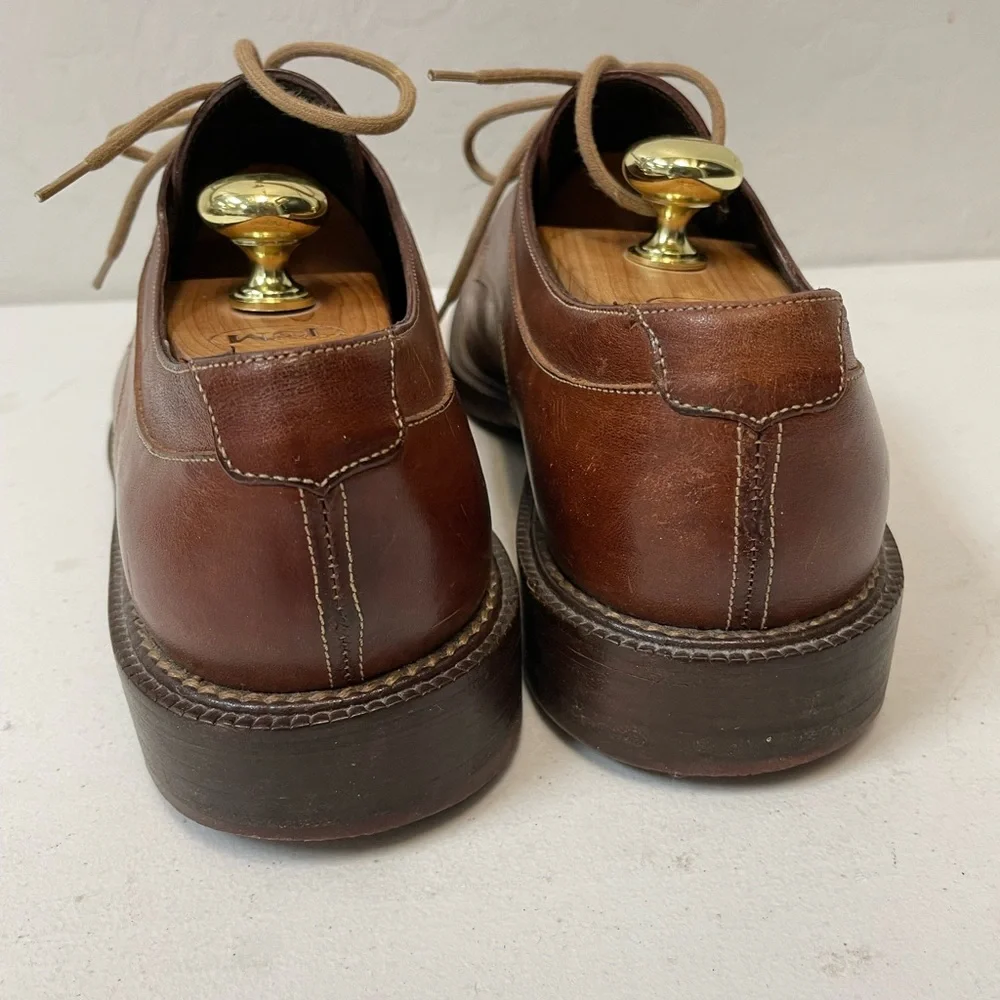 COLE HAAN Contrast Stitch Split Toe Chunky Leather Derby in‎ Brown Size 9 1/2 D